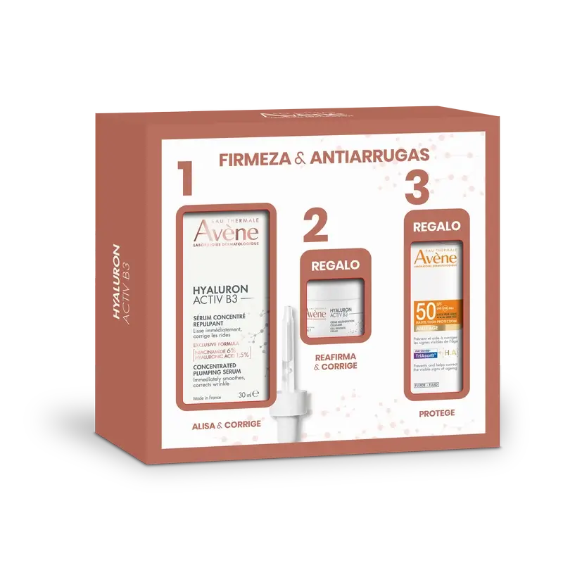 Avène Pack Hyaluron Activ B3 Serum 30 Ml + Hyaluron Activ B3 7 Ml + Anti-Ageing Sun Fluid Spf50 5 Ml