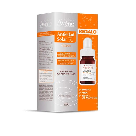 Avène Anti-Ageing Colour Sun Pack + Vitamin C Mini-Serum 10 Ml