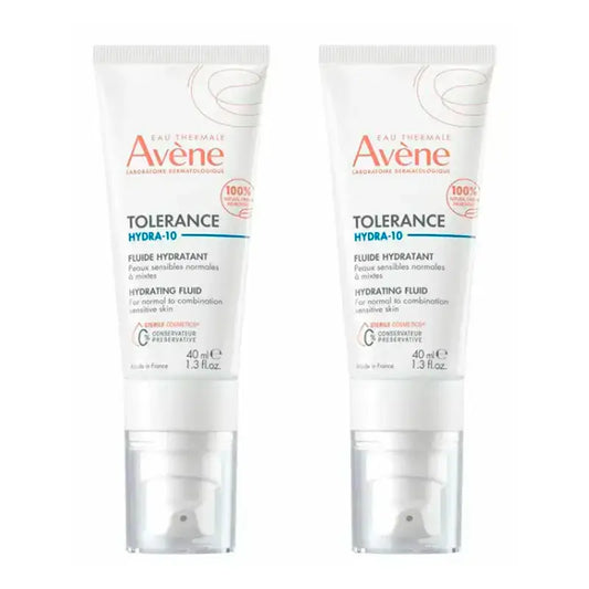 Avène Tolerance Hydra-10 Feuchtigkeitsfluid, Packung 2 x 40 ml