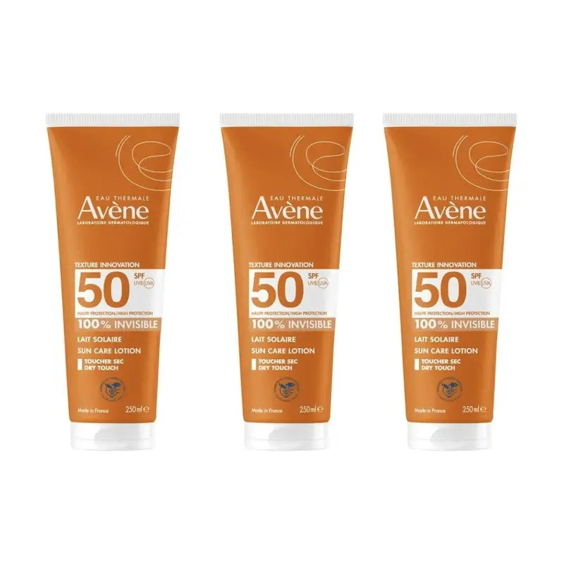 Avène Sonnenschutz-Milch Spf50+, 3 x 250 ml