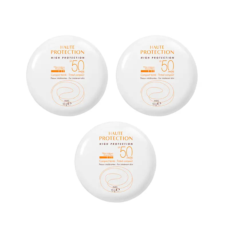Avène Sonnenschutz Kompakt Sand Farbe Spf 50+, 3 x 9,5 Gramm