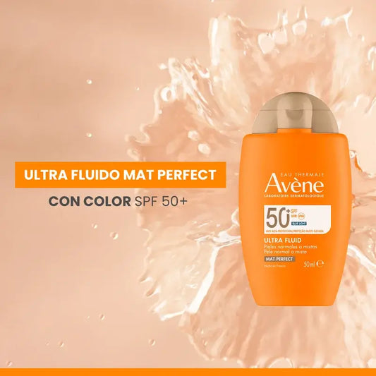 Avène Ultra Fluid Mat Perfect mit Farbe Spf50+, 50 ml