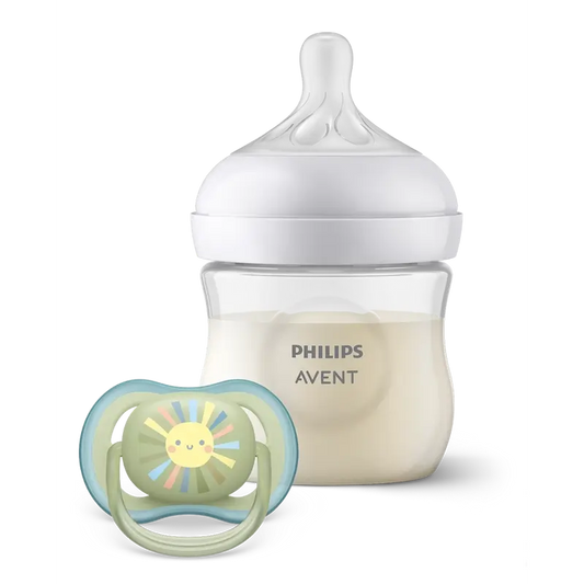Avent Natural Response Flasche + Ultra Air Schnuller Kit 0-6 M