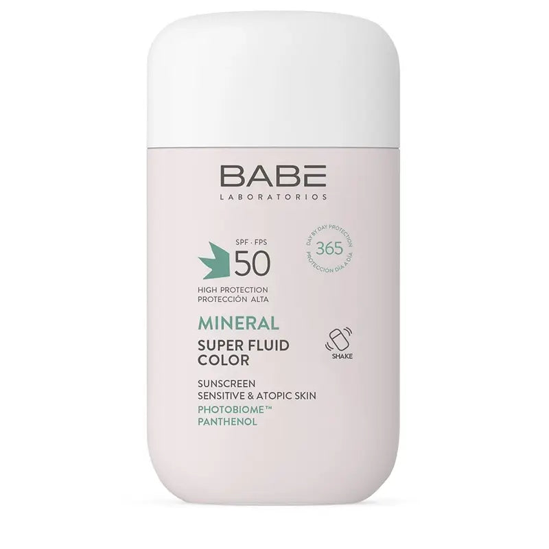 Babé Super Fluir Mineralfarben Fluid Spf50, 50 ml