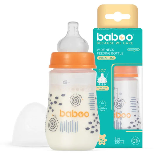 Baboo Anti-Kolik-Flasche 3+ Monate Blue Haze, 250 ml