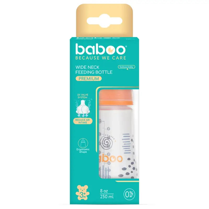 Baboo Anti-Kolik-Flasche 3+ Monate Blue Haze, 250 ml