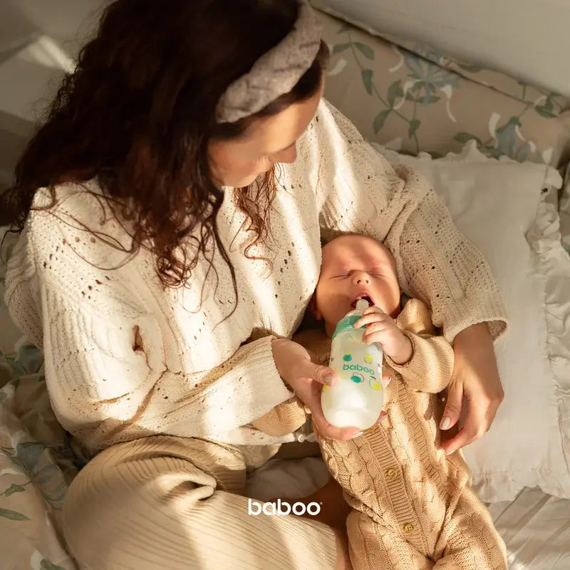 Baboo Trinkflasche Anti-Colic 3+ Monate Lagoon Fiesta, 250 ml