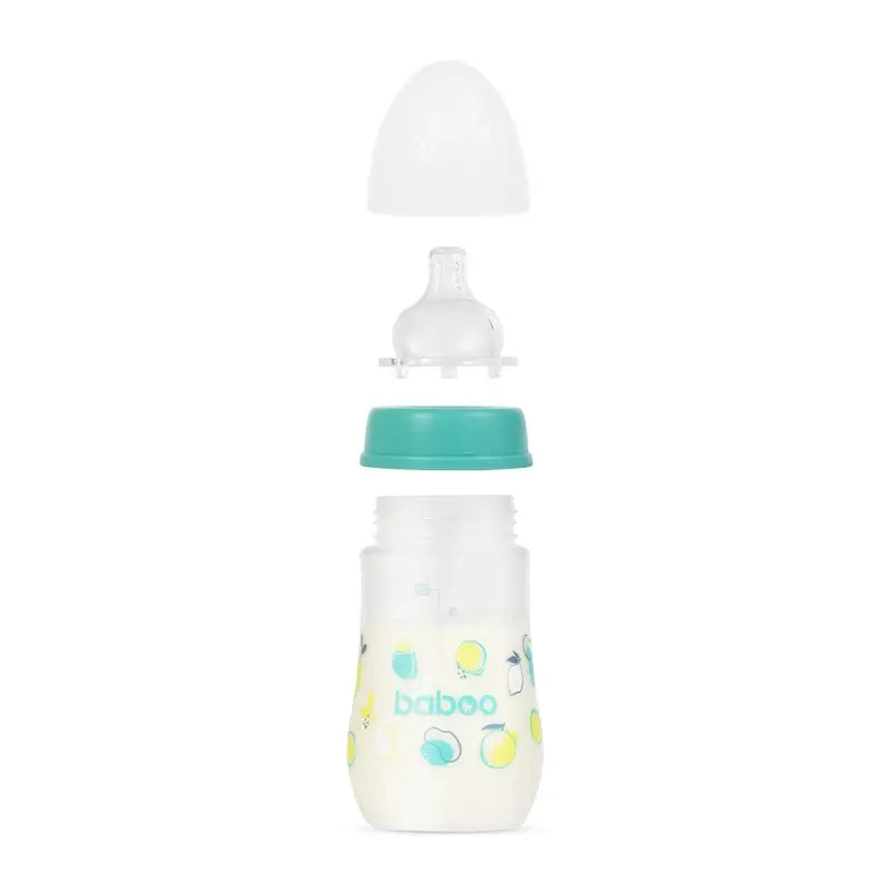 Baboo Trinkflasche Anti-Colic 3+ Monate Lagoon Fiesta, 250 ml