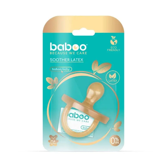 Baboo Rund Latex Schnuller, 0+ Monate