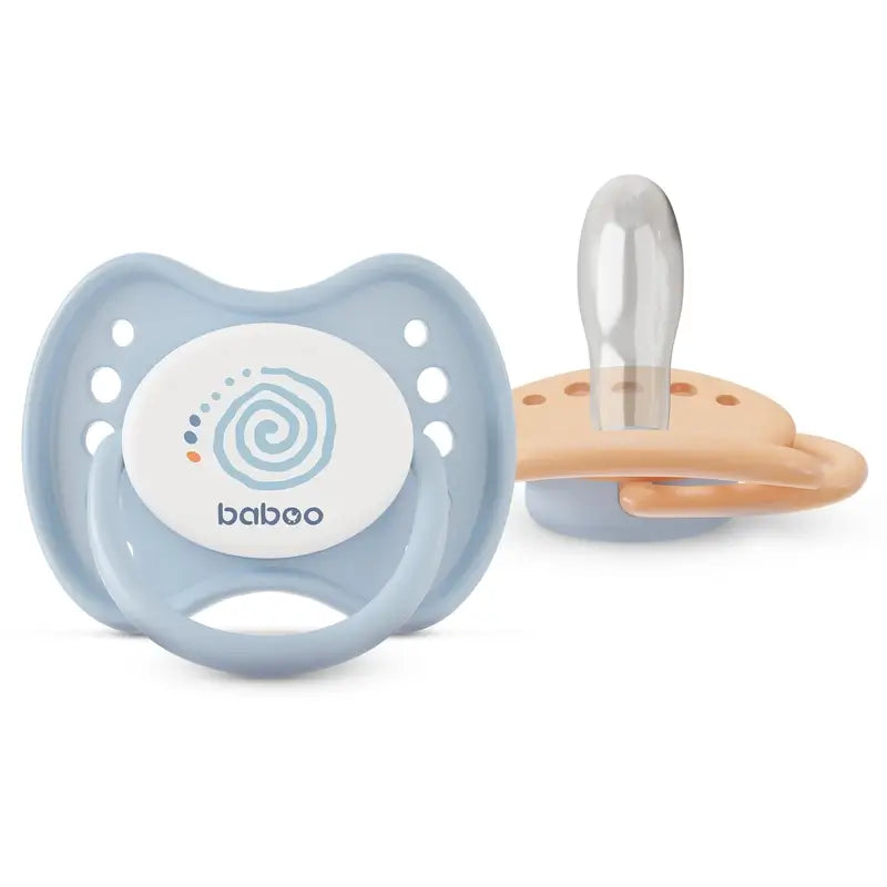 Baboo Calmy Physiologische Schnuller 6-12 Monate Blue Haze, 2 Stück