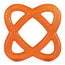 Baboo Beißring Wasser gefüllte Kugel Beißring Orange, 4+ Monate, 1 Stk.