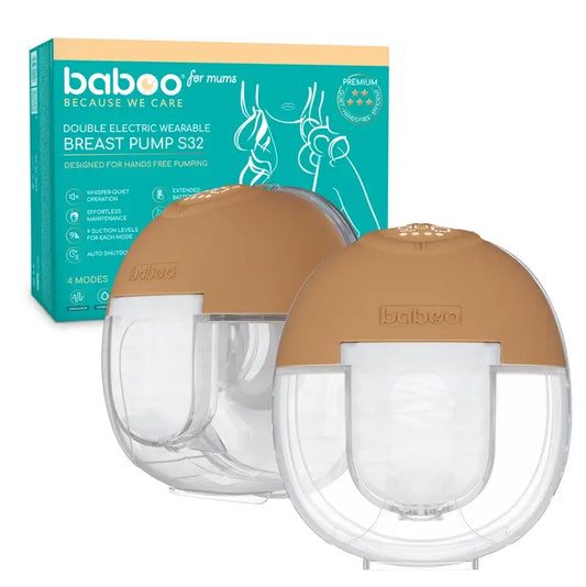 Baboo Elektrische Milchpumpe Portable Handsfree Double, 2 Stück