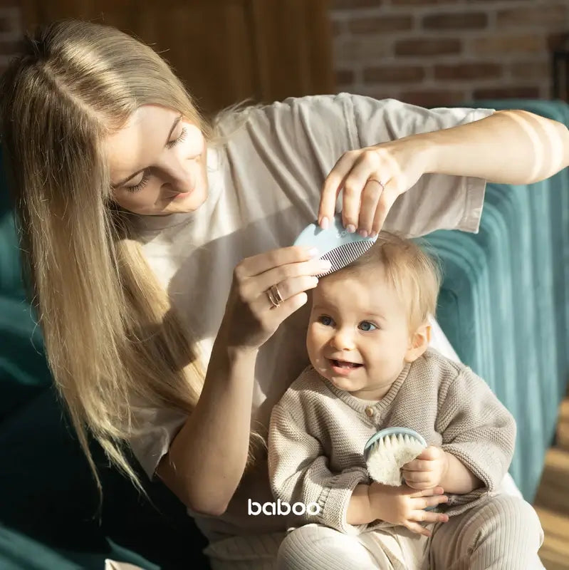 Baboo Naturborsten Bürste & Kamm Set 0+ Monate, 2 Stück