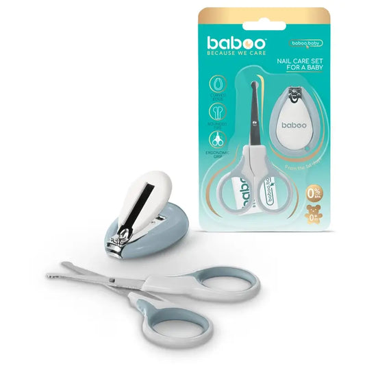 Baboo Maniküre-Set Nagelknipser & Schere 0+ Monate, 2 Stück