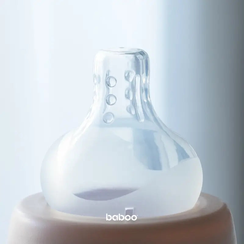 Baboo Weithals-Anti-Kolik-Sauger Fast Flow, 6+ Monate, 2 Stück