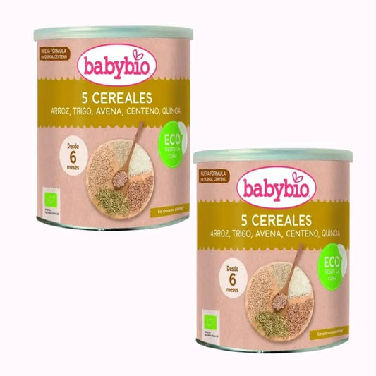 Babybio 5 Müsli Bio +6m, Packung 2 x 220g