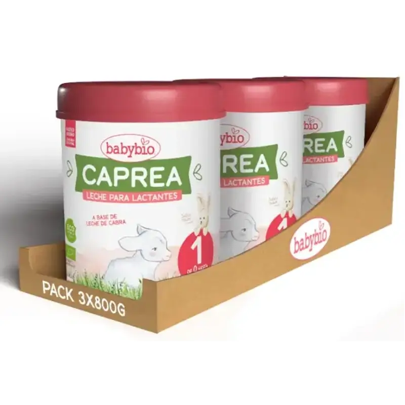 Babybio Caprea 1 Ziegenmilch 0-6 Monate, Packung 3 x 800 g