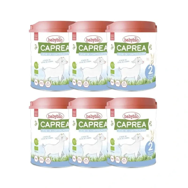 Babybio Caprea 2 Ziegenmilch 6-12 Monate, Packung 6 x 800 g