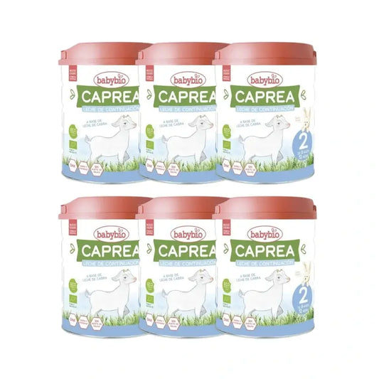 Babybio Caprea 2 Ziegenmilch 6-12 Monate, Packung 6 x 800 g