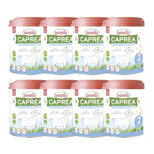 Babybio Caprea 2 Ziegenmilch 6-12 Monate, Packung 8 x 800 g
