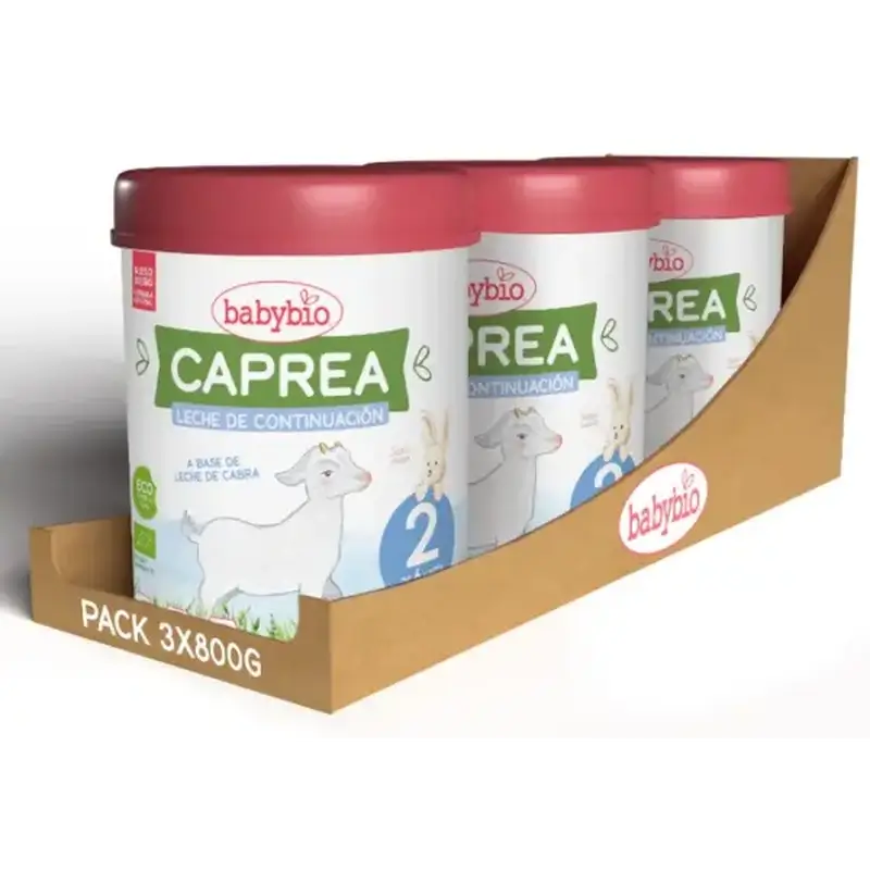 Babybio Caprea 2 Ziegenmilch 6-12 Monate, Packung 3 x 800 g