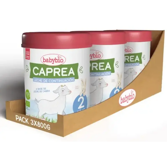 Babybio Caprea 2 Ziegenmilch 6-12 Monate, Packung 3 x 800 g