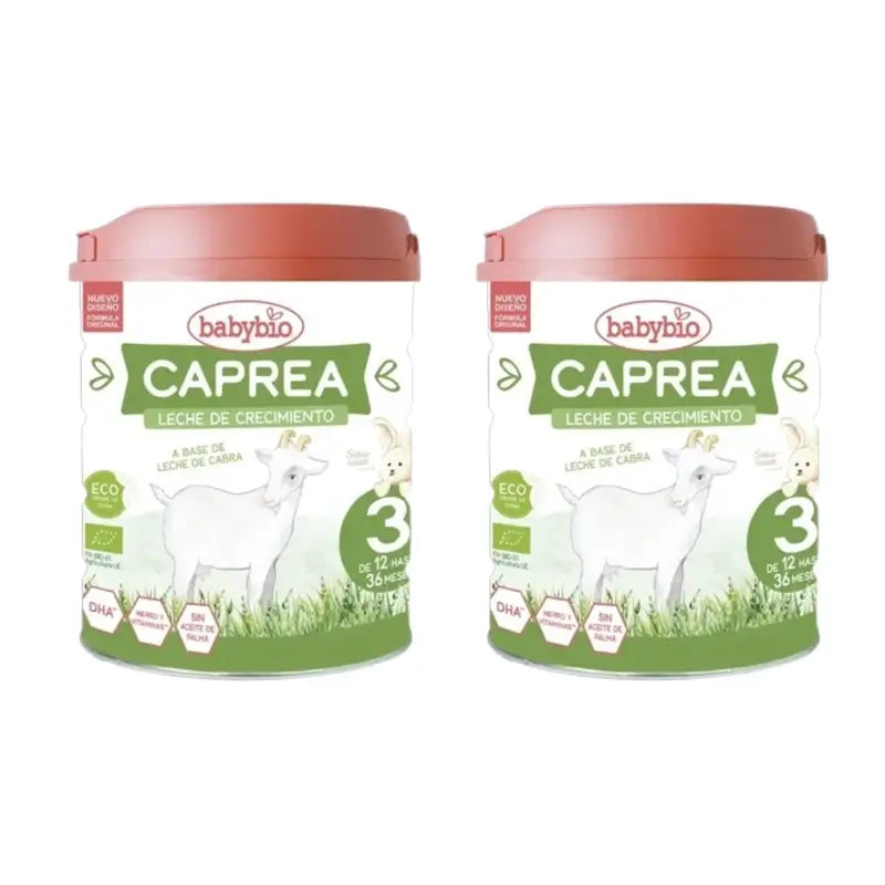 Babybio Caprea 3 Ziegenmilch 12-36 Monate, Packung 2 x 800g