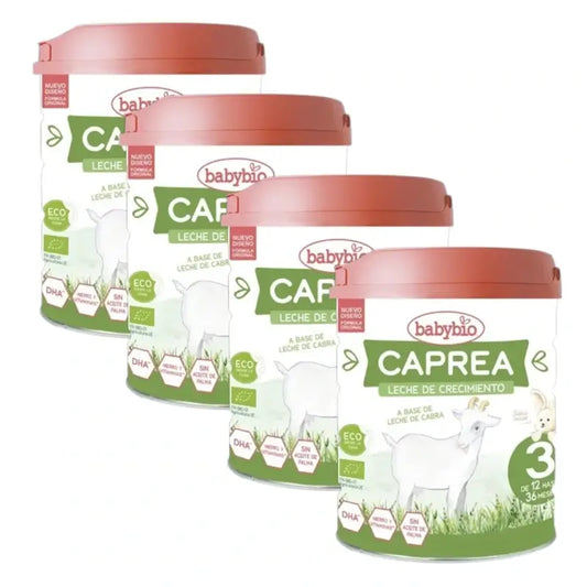 Babybio Caprea 3 Ziegenmilch 12-36 Monate, Packung 4 x 800g