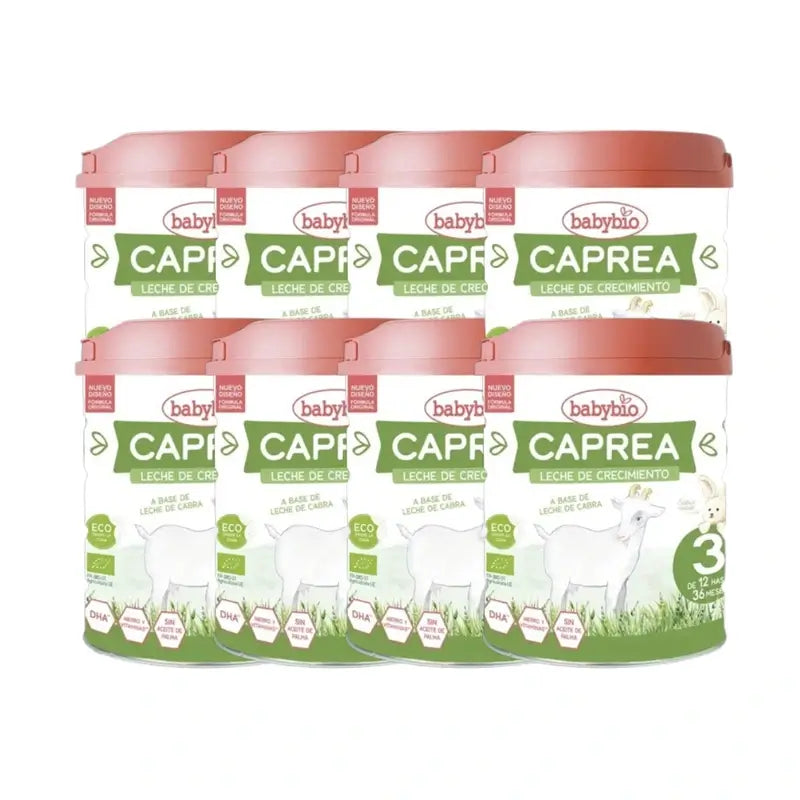 Babybio Caprea 3 Ziegenmilch 12-36 Monate, Packung 8 x 800g