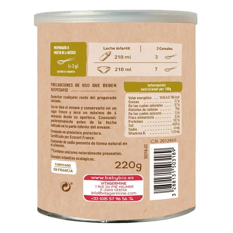 Babybio 5 Müsli Bio +6m - 220g