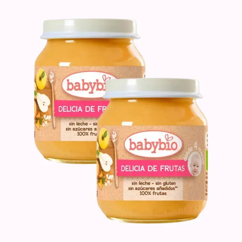 Babybio Fruchtgenuss, Packung 2 x 130 Gramm