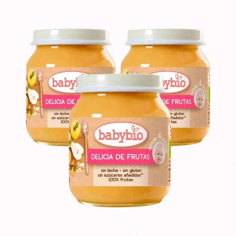 Babybio Fruchtgenuss, Packung 3 x 130 Gramm