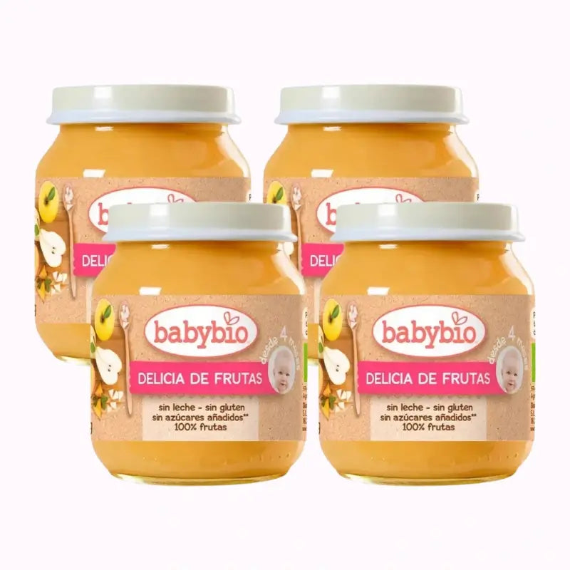 Babybio Fruchtgenuss, Packung 4 x 130 Gramm