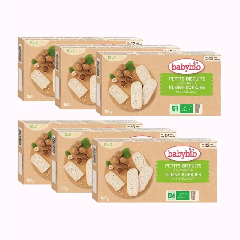 Babybio Haselnuss Wachstumskekse, Packung 6 x 160 g