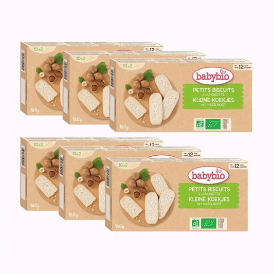 Babybio Haselnuss Wachstumskekse, Packung 6 x 160 g