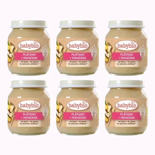 Babybio Apfel-Banane, Packung 6 x 130 g