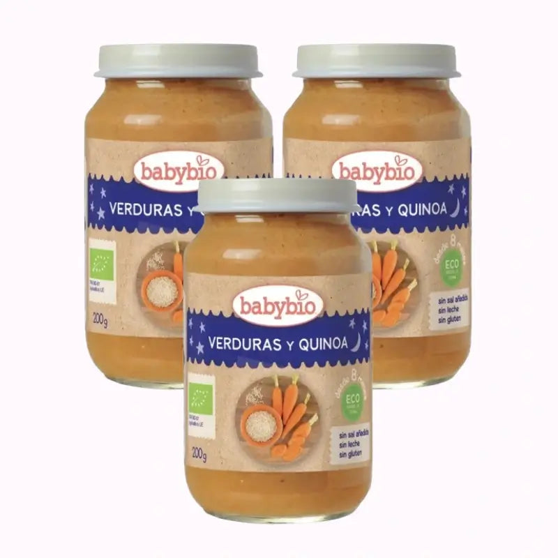 Babybio Traditionelles Quinoa-Menü, Packung 3 x 200 Gramm