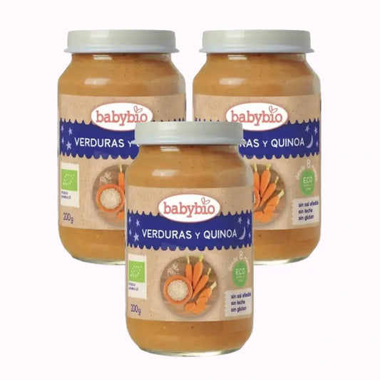 Babybio Traditionelles Quinoa-Menü, Packung 3 x 200 Gramm