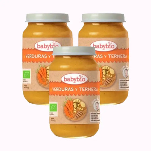 Babybio Menu Tradition Rindfleisch, Packung 3 x 200 Gramm