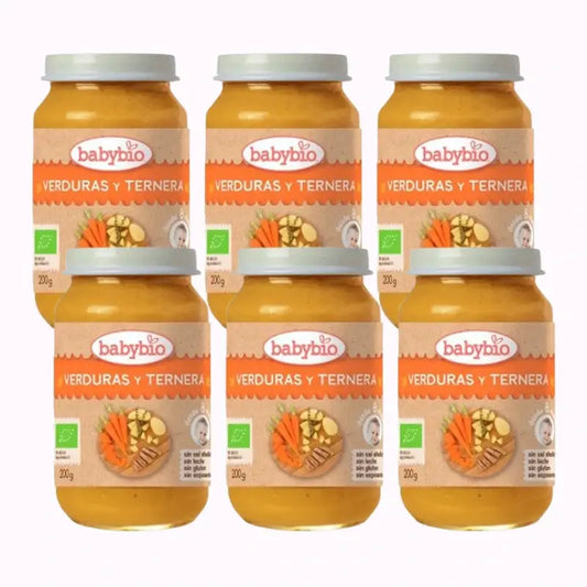 Babybio Menu Tradition Rindfleisch, Packung 6 x 200 Gramm
