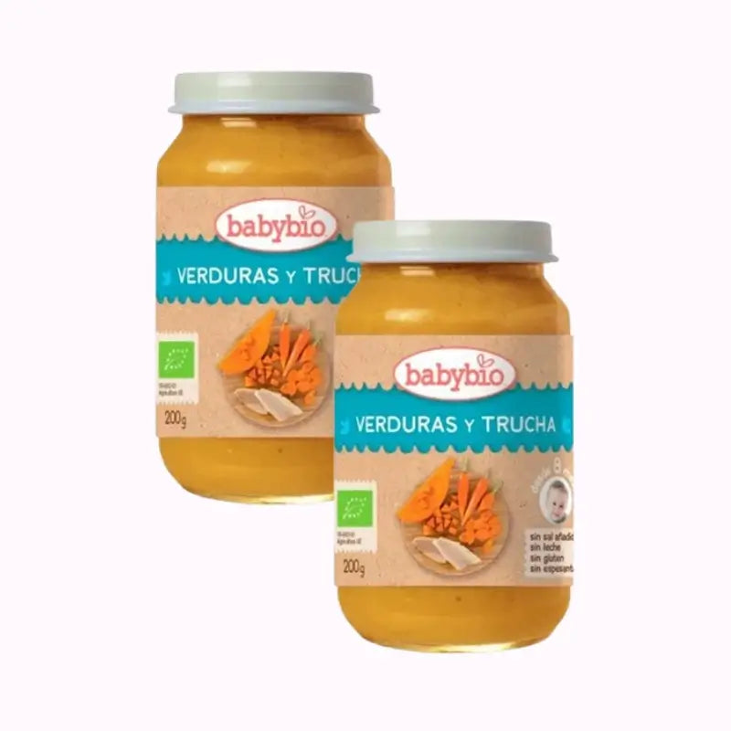 Babybio Traditionelles Forellenmenü, Packung 2 x 200 Gramm