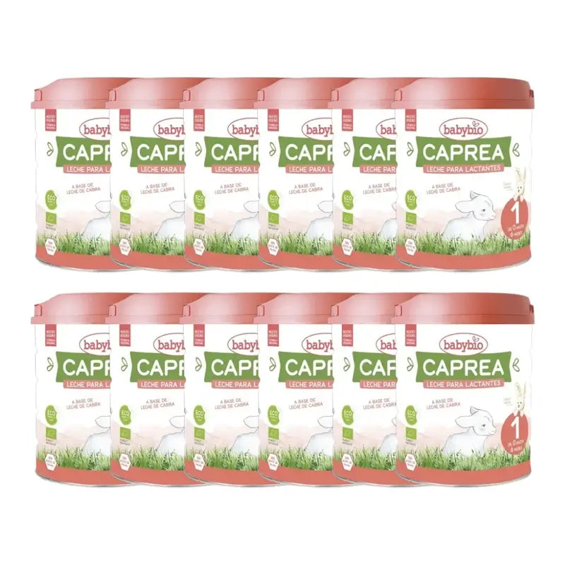 Babybio Caprea 1 Ziegenmilch 0-6 Monate, Packung 12 x 800 g
