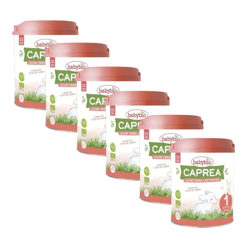 Babybio Caprea 1 Ziegenmilch 0-6 Monate, Packung 6 x 800 g