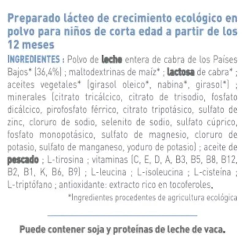 Babybio Caprea 3 Ziegenmilch 12-36 Monate, Packung 8 x 800g