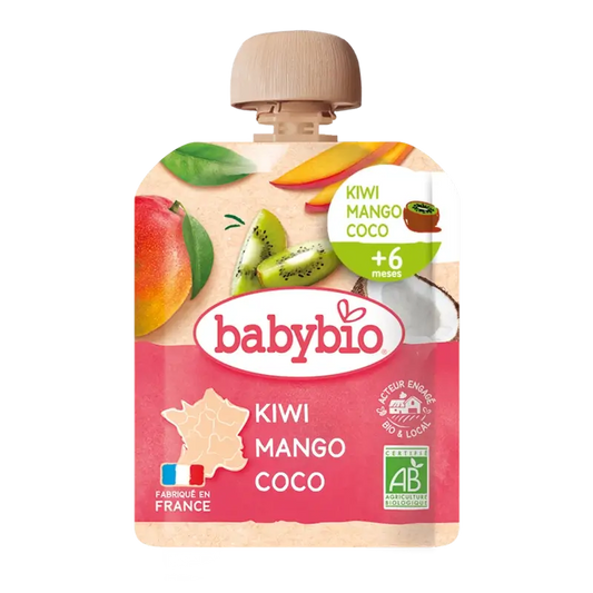 Babybio Beutel Kiwi Mango Kokosnuss, 90 g