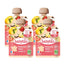 Babybio Pouch Apfel-Erdbeer-Vanille, Packung 4 x 90 Gramm