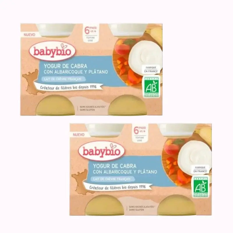 Babybio Joghurt Aprikose-Banane, Packung 2 x 2X130 g