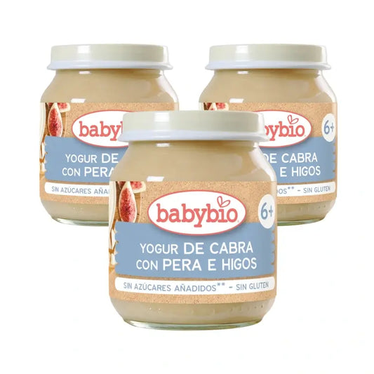 Babybio Ziegenjoghurt mit Buttermilch und Feigen, Packung 3 x 130 g
