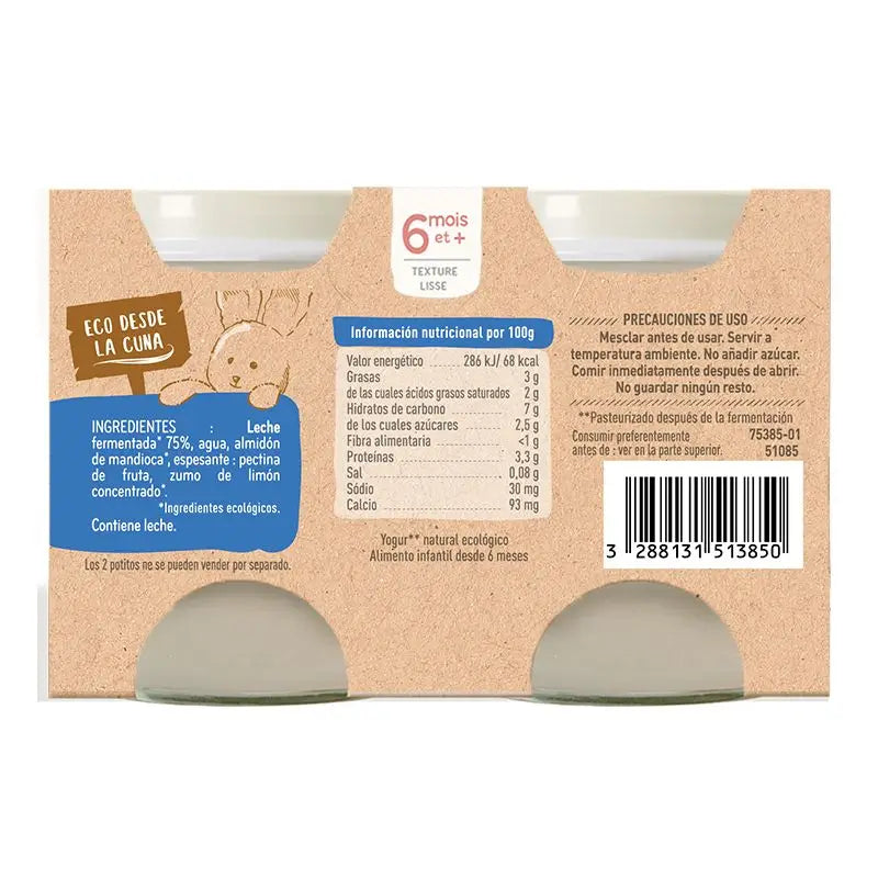 Babybio Naturkuh-Joghurt, 2X130 g