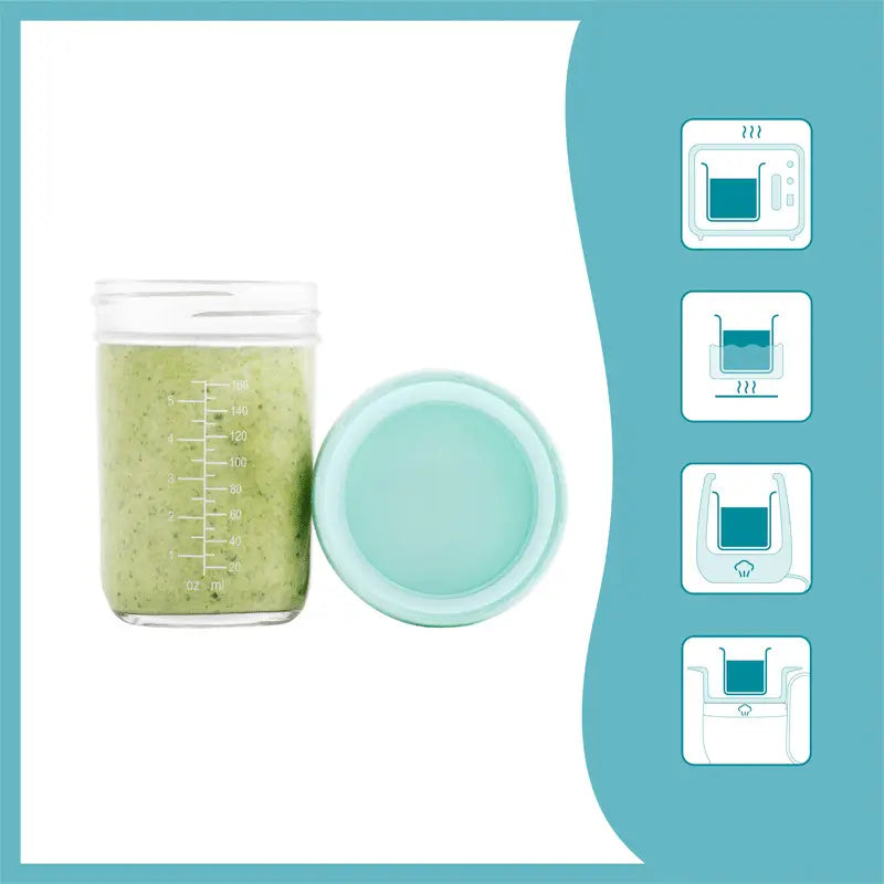 Babymoov Babybols 4 Aufbewahrungs- und Transportflaschen aus Glas 220ml